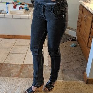 Matix black denim jeans slim fit sz 5